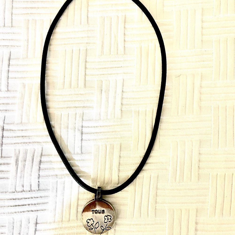 Tous Floral Silver Pendant Necklace